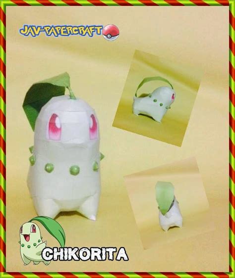 jav papercraft|CHIKORITA BY JAV PAPERCRAFT .